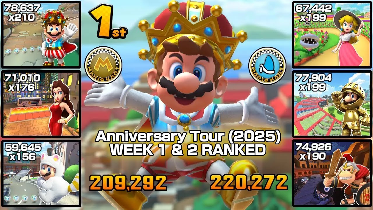 LATE TO THE PARTY | Mario Kart Tour | Anniversary Tour Ranked Cups Week 1 and Week 2
