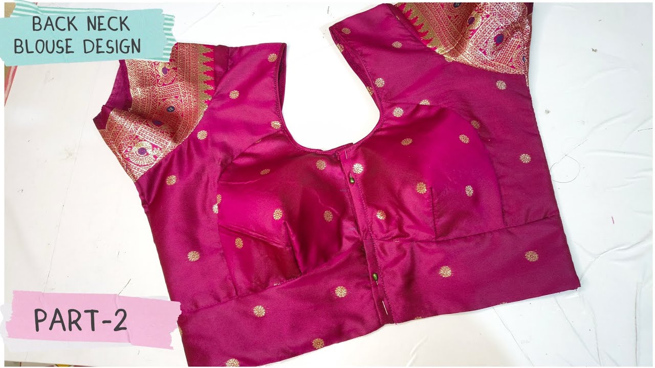 Simple round Neck blouse design ✨||cutting ✂️ and stitching full video||easy method to stitch 