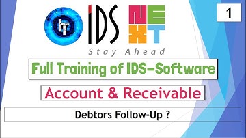 IDS Training | Full Training of Account and Receivable | Debtors Follow-Up | IDS 7.0 | 6.5