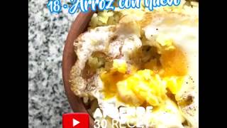 Arroz con huevo frito