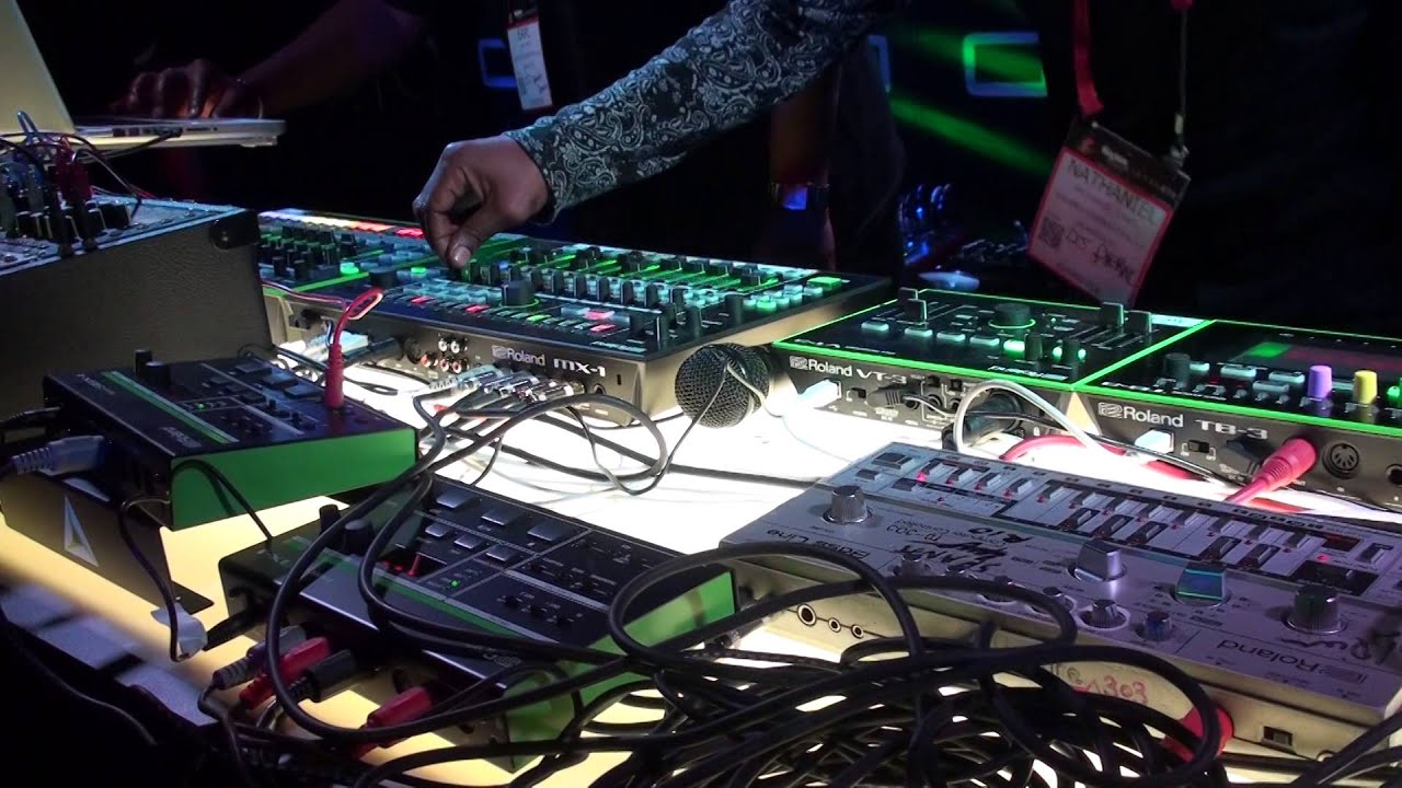Acid House legends, Phuture with DJ Pierre & Spanky ULTIMATE Roland AIRA Mashup Mix @ NAMM 2015