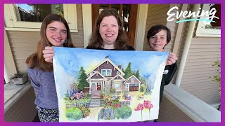 Seattle artist captures Wallingford homes in watercolor portraits