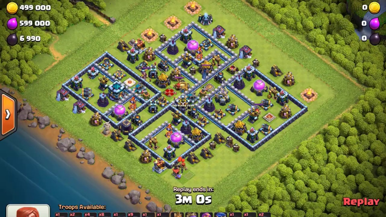 TH13 Popular Split 'Islands' Base 3Star⭐️⭐️⭐️ Yeti Bo Attack | Clash of Clans 2020 