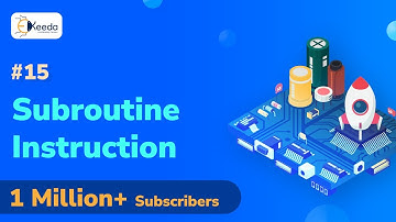 Subroutine Instruction - Instruction Set of 8051 Microcontroller - Microcontrollers and Applications