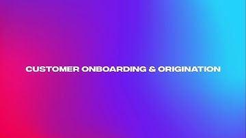 Digital Banking Customer Onboarding & Origination with Temenos