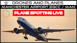 Manchester Airport Live Plane Spotting Action - Friday Sunset show