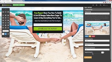 Instabuilder Training - How to Change Landing Page Background