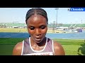 WATCH:Samukeliso Ndebele soon after her third finish in her 100m.