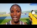 WATCH:Samukeliso Ndebele soon after her third finish in her 100m.