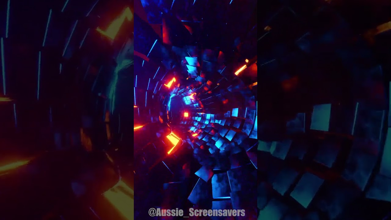 Morphing Multi-Colored Cubes Screensaver 