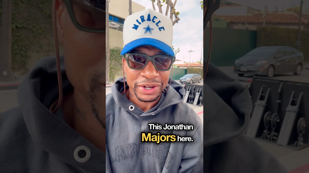 Actor Jonathan Majors has a message to the military