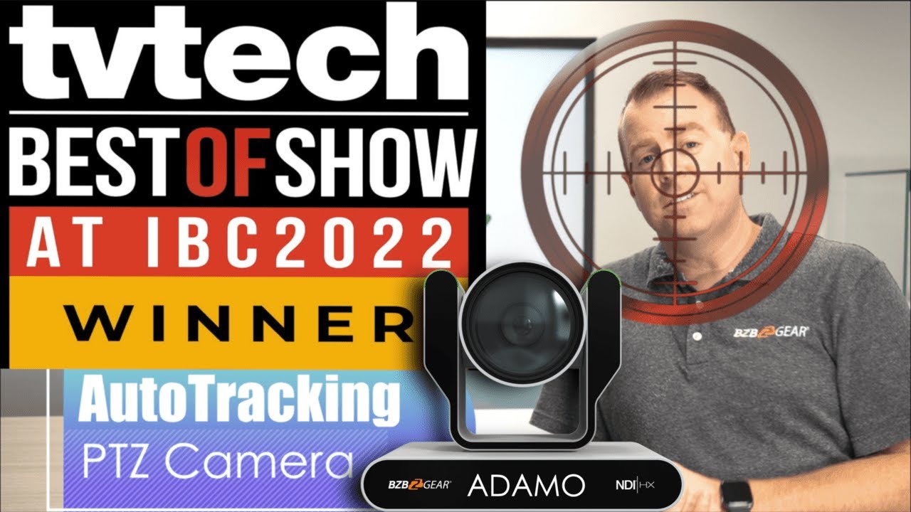 Easy To Set Up BZBGEAR ADAMO Auto Tracking 4K PTZ Camera Accurately Follows Your Lead