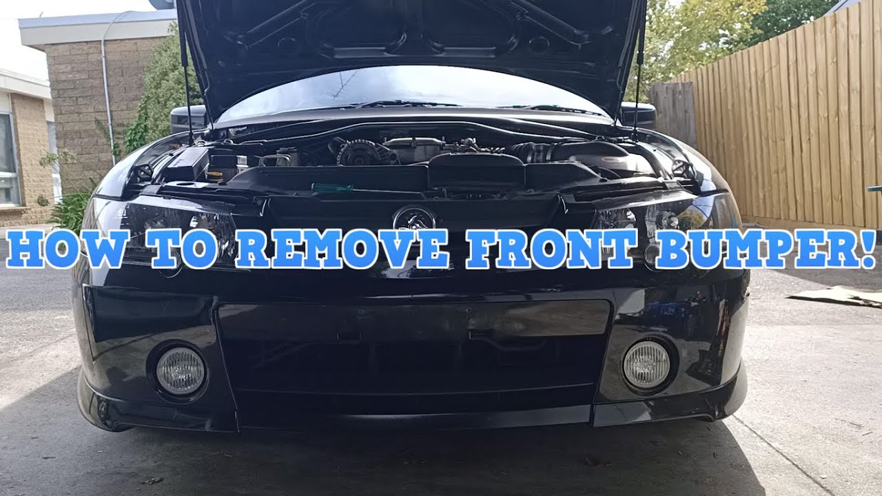 How To Remove Front Bumper On VY Commodore! YouTube