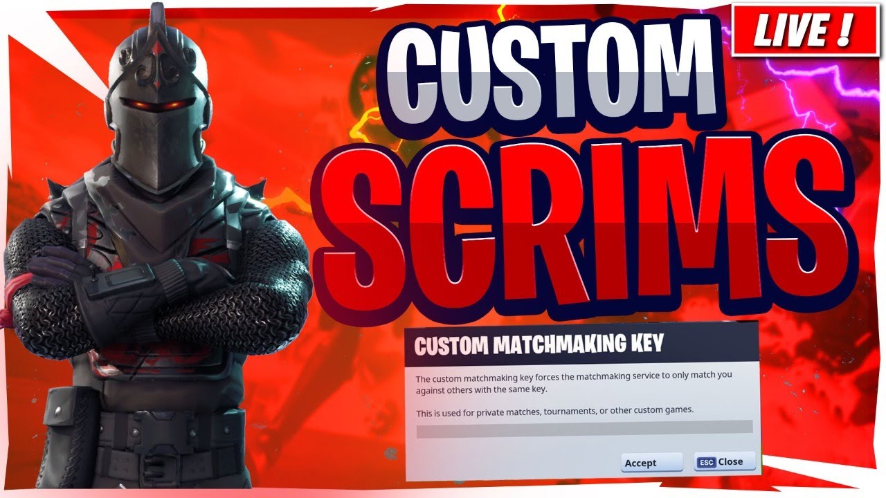 CUSTOM MATCHMAKING FORTNITE LIVE! SWEATY SCRIMS! SOLO DUO SQUADS! - YouTube