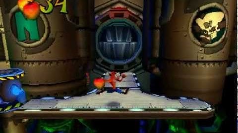 Crash Bandicoot 2: Cortex Strikes Back - Stage 25: Spaced Out (Crystal/Clear Gem Get)