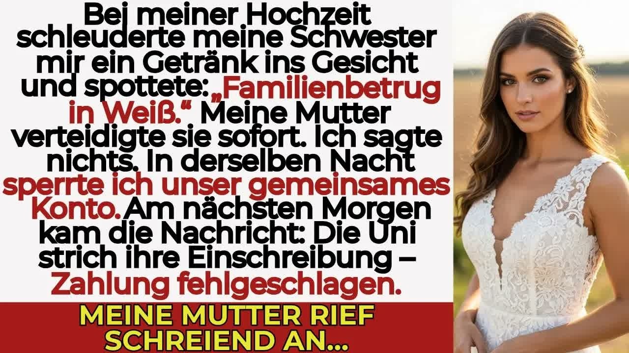 Meine Schwester schrie „Diese Familie ist ein Witz!“ – und warf bei der Hochzeit das Glas auf