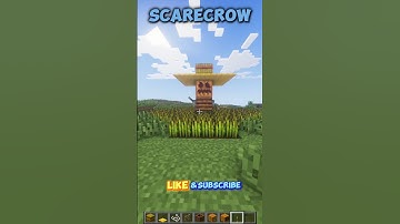 How to build Scarecrow #minecraft #shorts #scarecrow