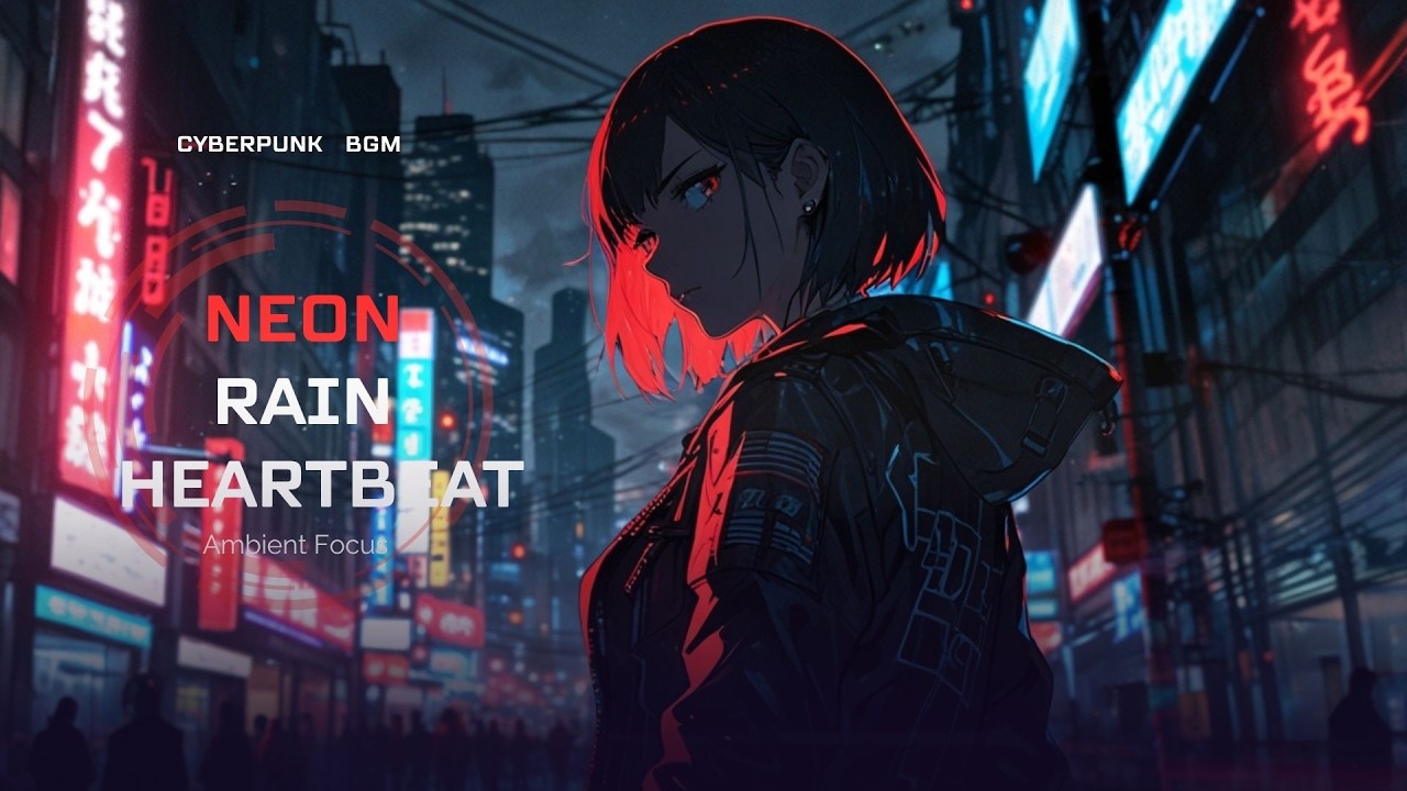 Midnight Terminal Solitude — Cyberpunk Ambient Focus BGM | Study / Coding (No Vocals)