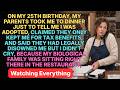 "My Parents Disowned Me On My 25th Birthday Then My Real Family Walked In"