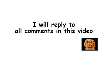 I will reply to all comments in this video