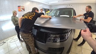 Серая матовая пленка на новый Range Rover Autobiography!