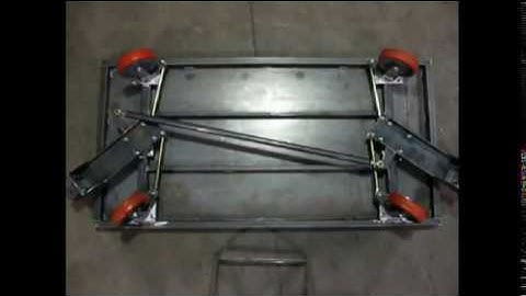 Cart Delivery, Quad Steer-Light Duty Industrial Cart by Topper Industrial