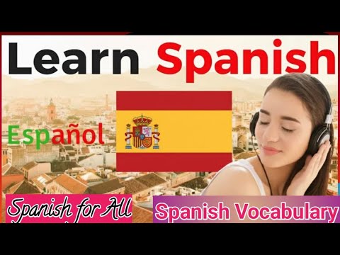 Learn Spanish Vocabulary Words with Urdu || Spanish for Beginners 🌈 ...
