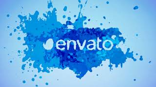 Paint Splash Logo 3 versions | After Effects template