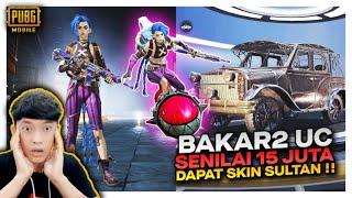 BAKAR2 UC SENILAI 15 JUTA DEMI DAPATIN SKIN SULTAN DAN SKIN SKATEBOARD !! - PUBG MOBILE