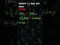 Days to Hours Conversion1
