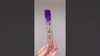 Purple bookmark💜 #smallbusinessuk #handmadeseller #ytshorts #resinart #diy