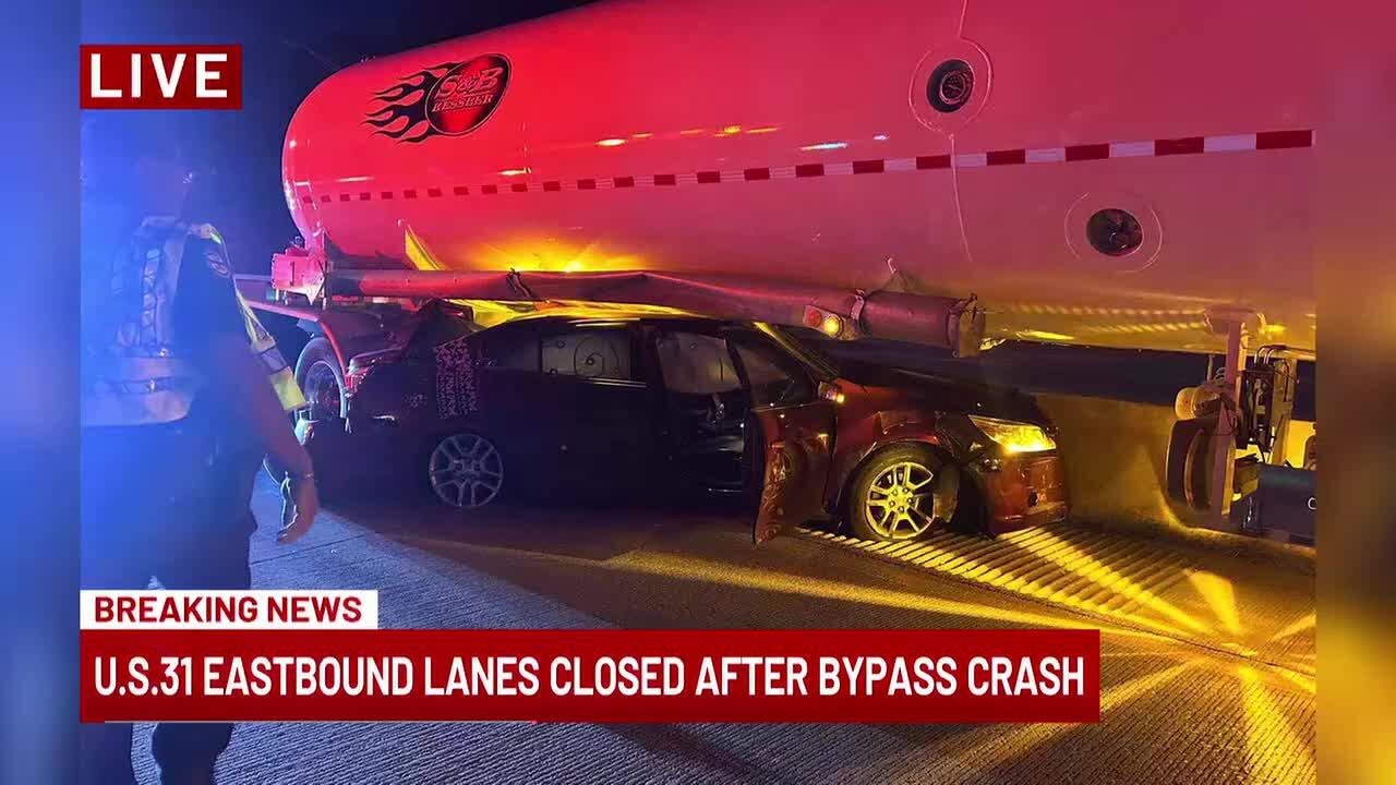 Eastbound lanes on bypass in South Bend closed after multi-vehicle crash