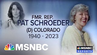 Remembering women’s rights and gender equality trailblazer former Rep. Pat Schroeder