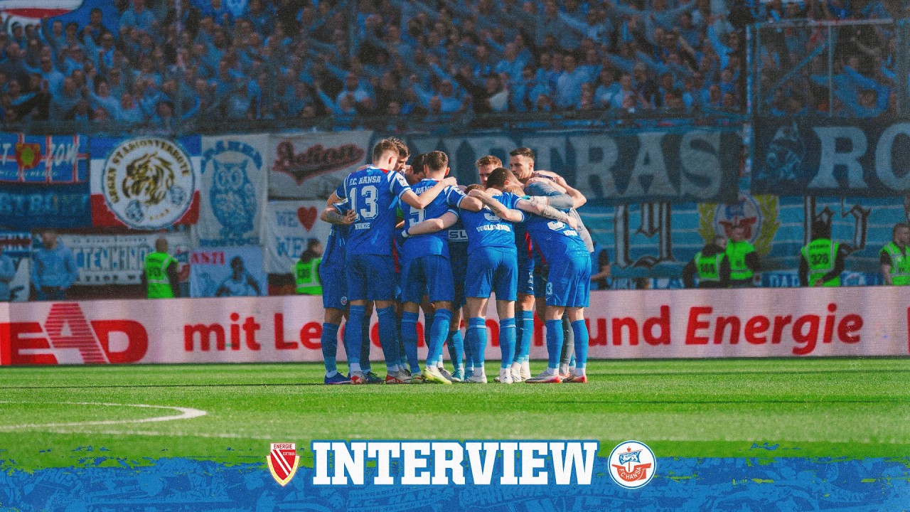 🎤 Interview nach dem 28. Spieltag: FC Energie Cottbus vs. F.C. Hansa Rostock | 3. Liga ⚽ #FCH