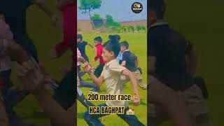 200M Race HCA Baghpat School Sports | CSP Training by Coach Shivam PE #trendingshorts #motivational