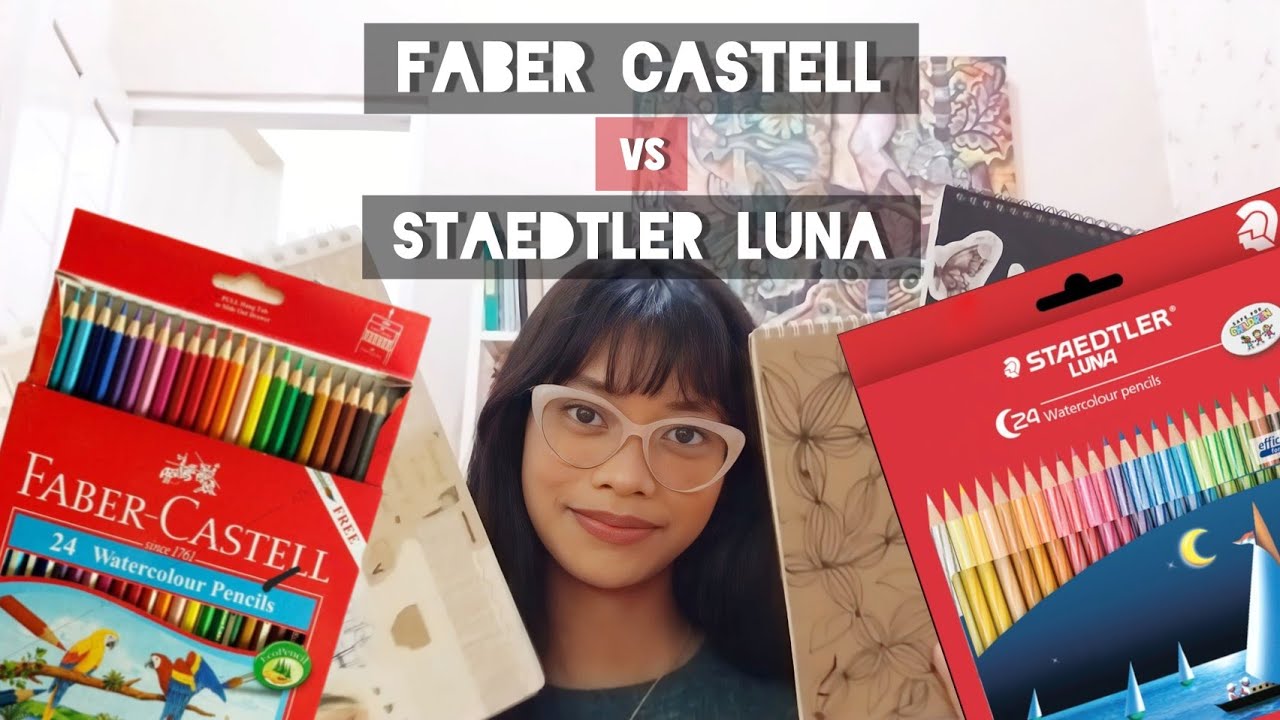STAEDTLER LUNA VS FABER CASTELL? (review pensil warna) ️🌈🎨 YouTube