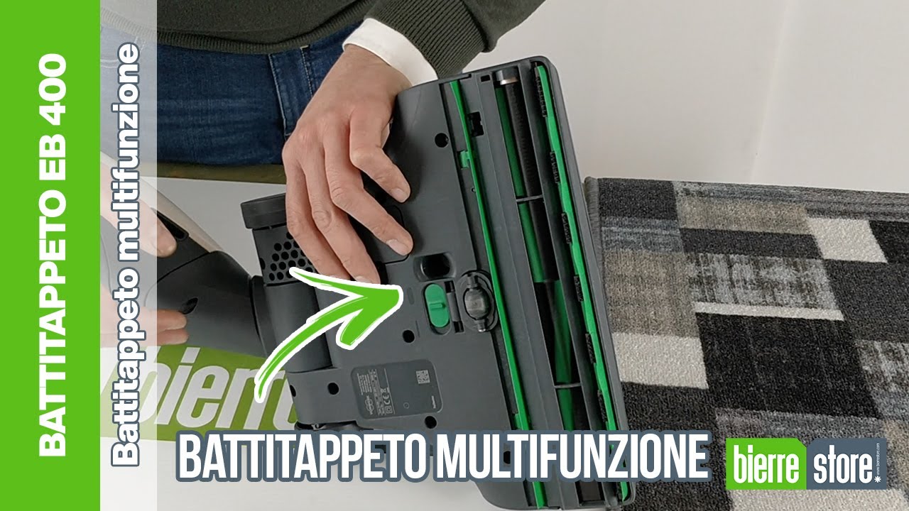 Battitappeto eb400 folletto multifunzione - BierreStore - YouTube