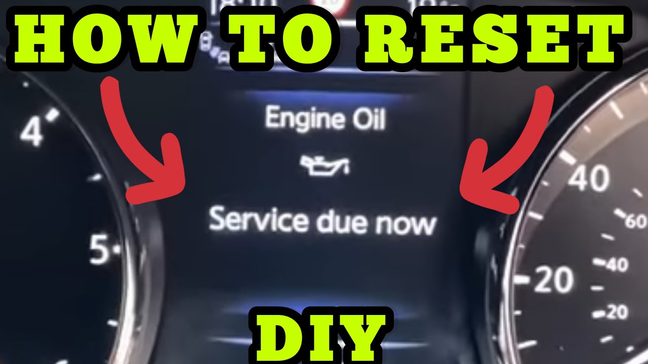 2014 To 2020 Nissan T32 X Trail Oil Service Reset YouTube