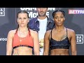 Chantelle Cameron vs Mary McGee • FULL WEIGH-IN & FACEOFF • Eddie Hearn & DAZN Boxing
