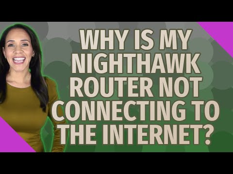 Why is my Nighthawk router not connecting to the Internet?