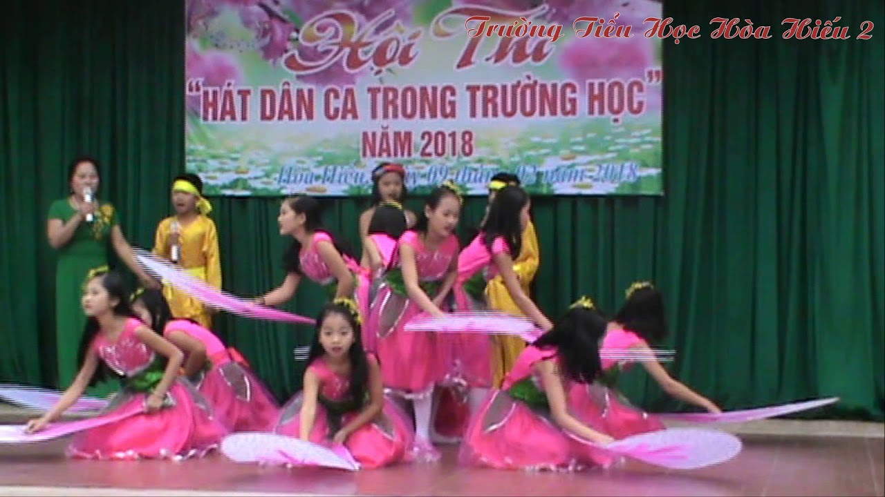 Em yêu câu ví dặm quê nhà - Lớp 5C trường tiểu học Hòa Hiếu 2 - YouTube
