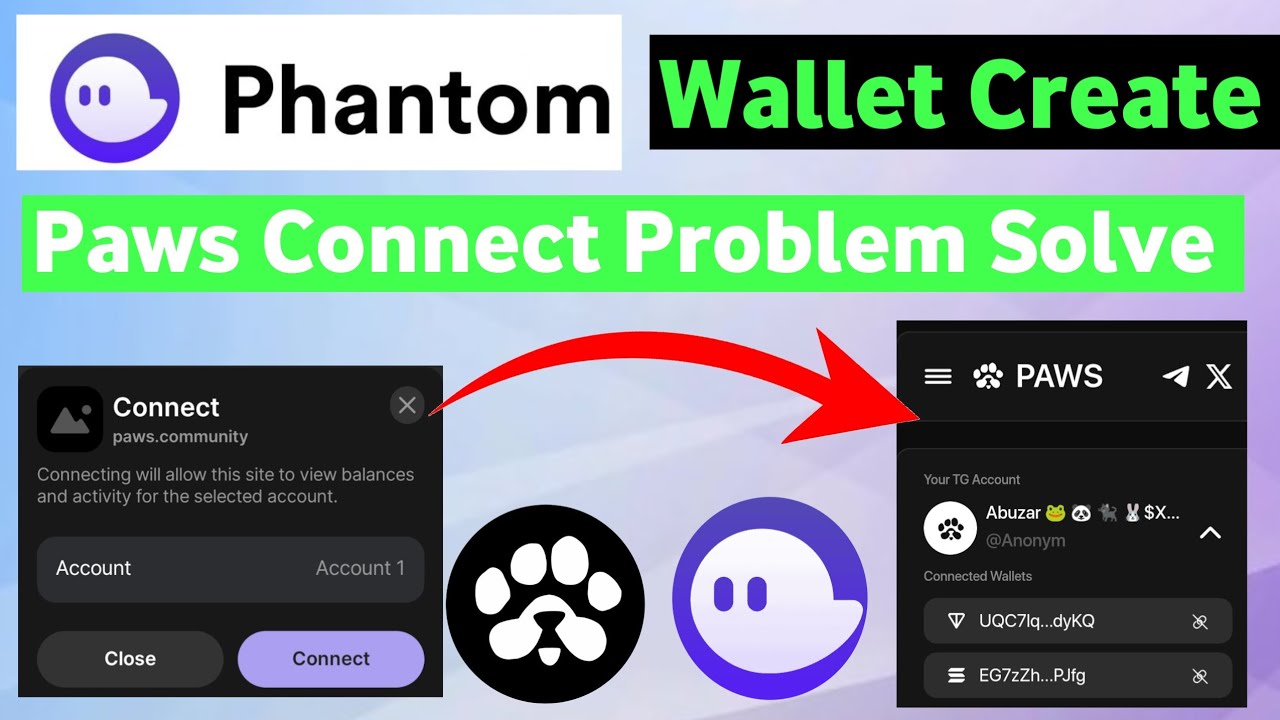 How To Create Phantom Wallet | How To Verify Paws Account | Paws Wallet ...