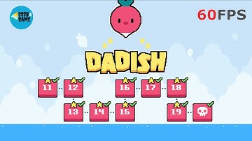 Dadish: World 2 , All Levels + All Stars , iOS/Android Walkthrough