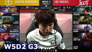 Golden Guardians vs 100 Thieves | Week 5 Day 2 S10 LCS Spring 2020 | GG vs 100 W5D2