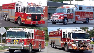 Rescues & Rescue Pumpers/Squads  Fire Trucks Responding Compilation