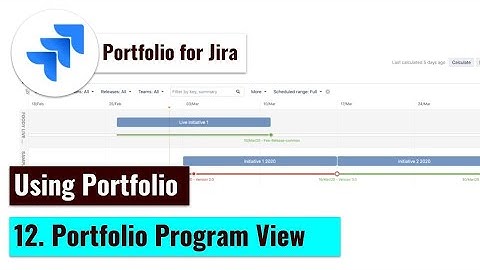 Portfolio for Jira - Portfolio Program View #AdvancedRoadmaps