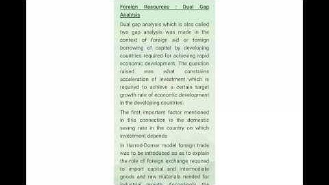 GD - DUAL GAP ANALYSIS