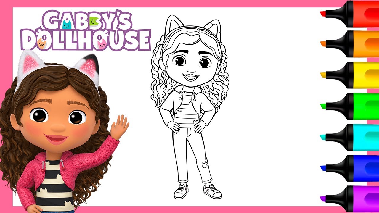 55  Coloring Pages Gabby's Dollhouse  Latest HD