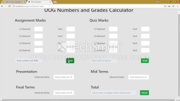 GPA Calculator(HTML , Bootstrap , CSS & JavaScript )