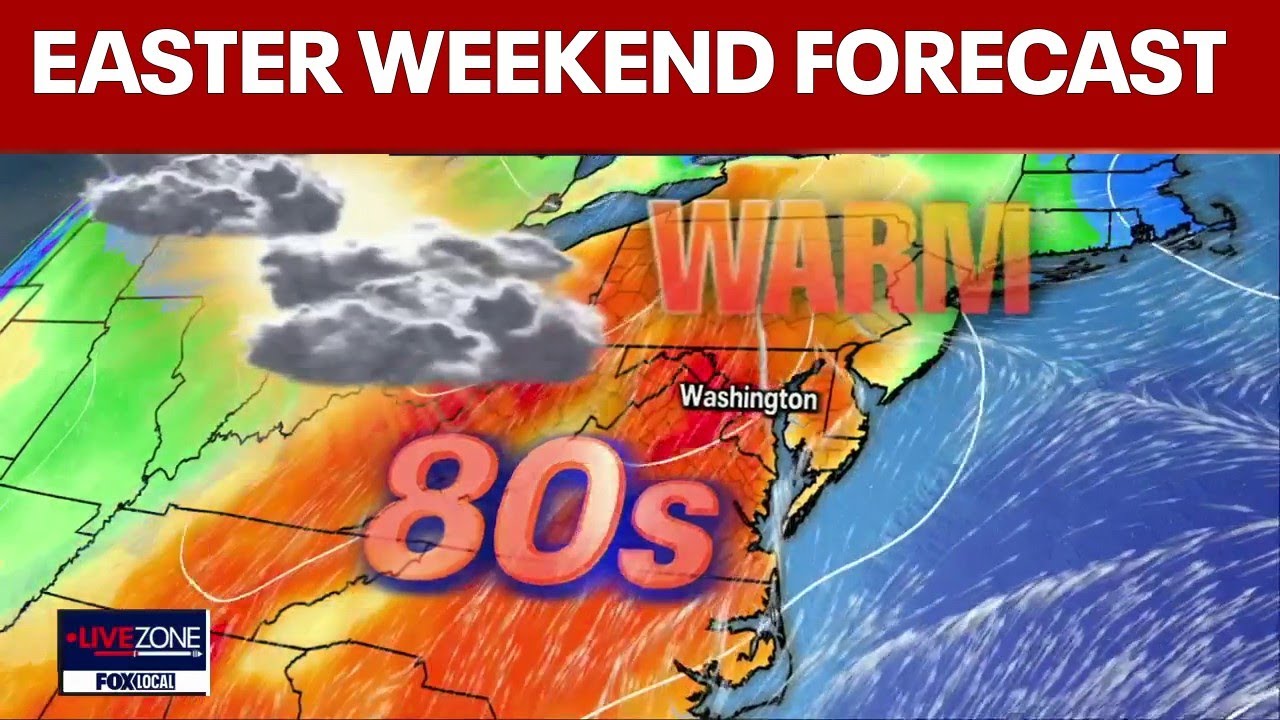 Easter Forecast: Records highs possible Saturday, showers likely Sunday